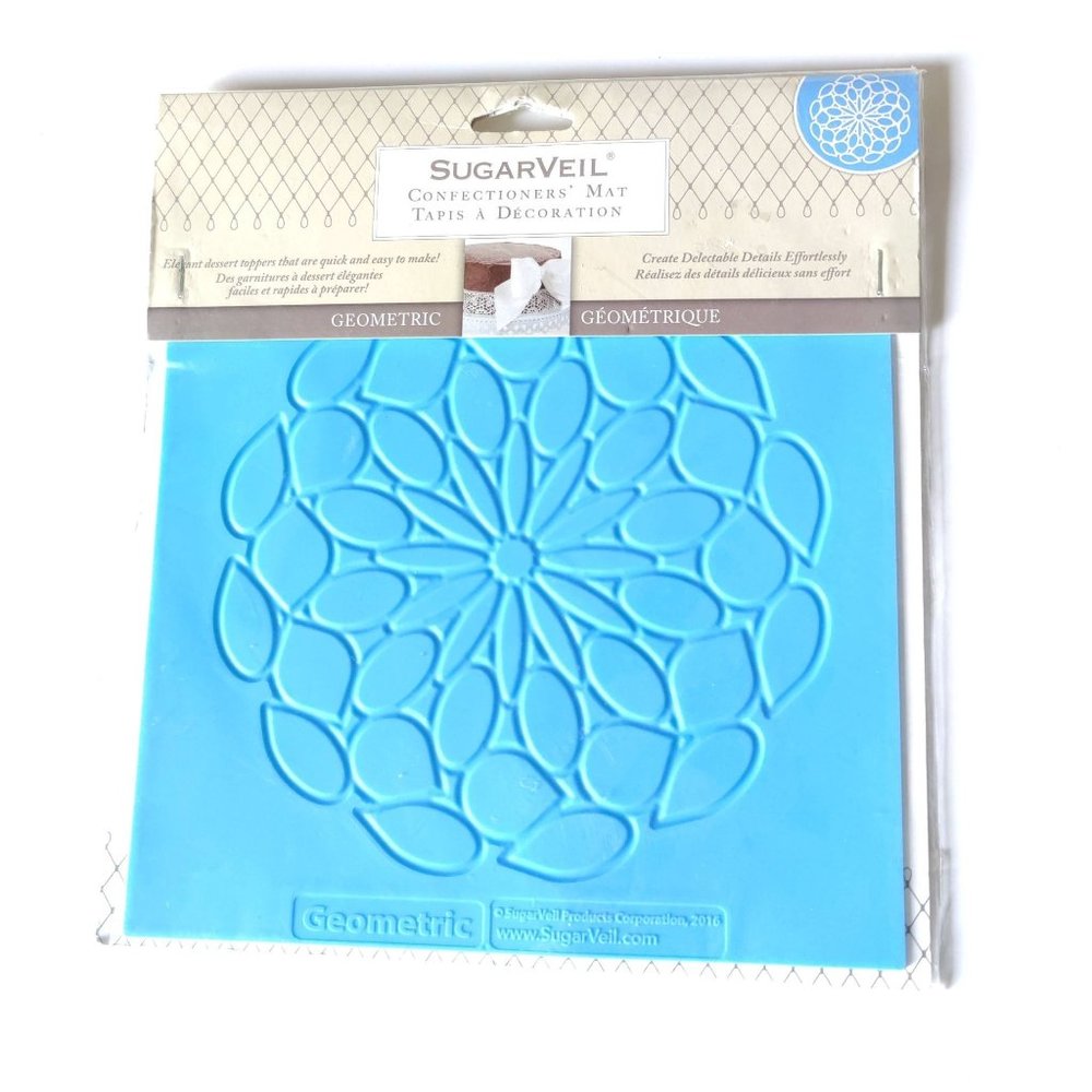 Silicone Geometric Confectioners Mat Flower Mat for Cake Dessert Decoration Mold